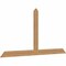 Ekena Millwork Portland Timber Gable Bracket, Western Red Cedar, 96"W x 48"H x 1 1/2"D x 5 1/2"F, 12/12 Pitch GBW096X48X0206POR00SWR - alternate 4